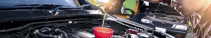 Changing the oil in a car