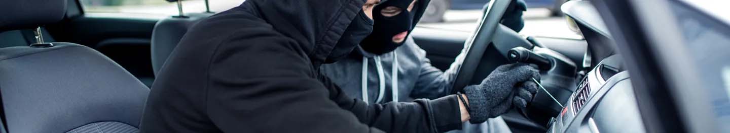 Man stealing car