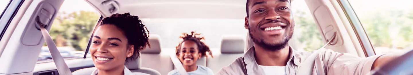 Family in car together