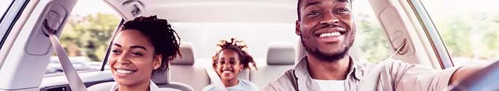 Family in car together