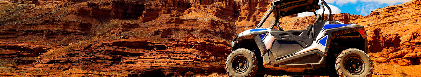 UTV in a canyon