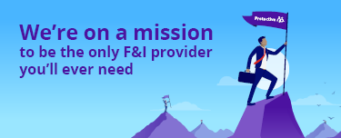 Business person on a mountain