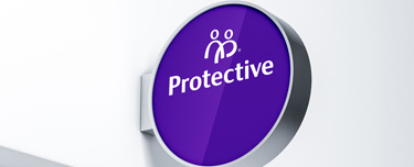 Protective logo on sign