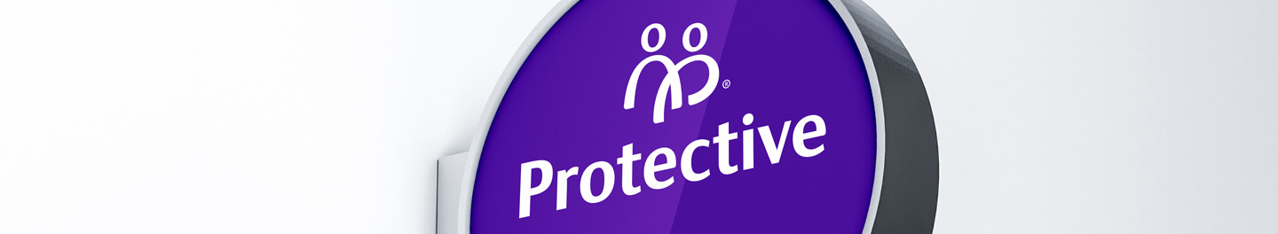 Protective logo on sign